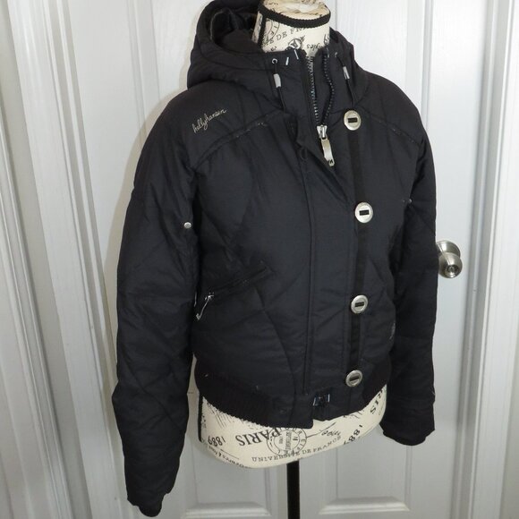 Vintage Helly Hansen Down Jacket Womens XXS/Juniors Puffer Full Zip Hooded* - Picture 1 of 10